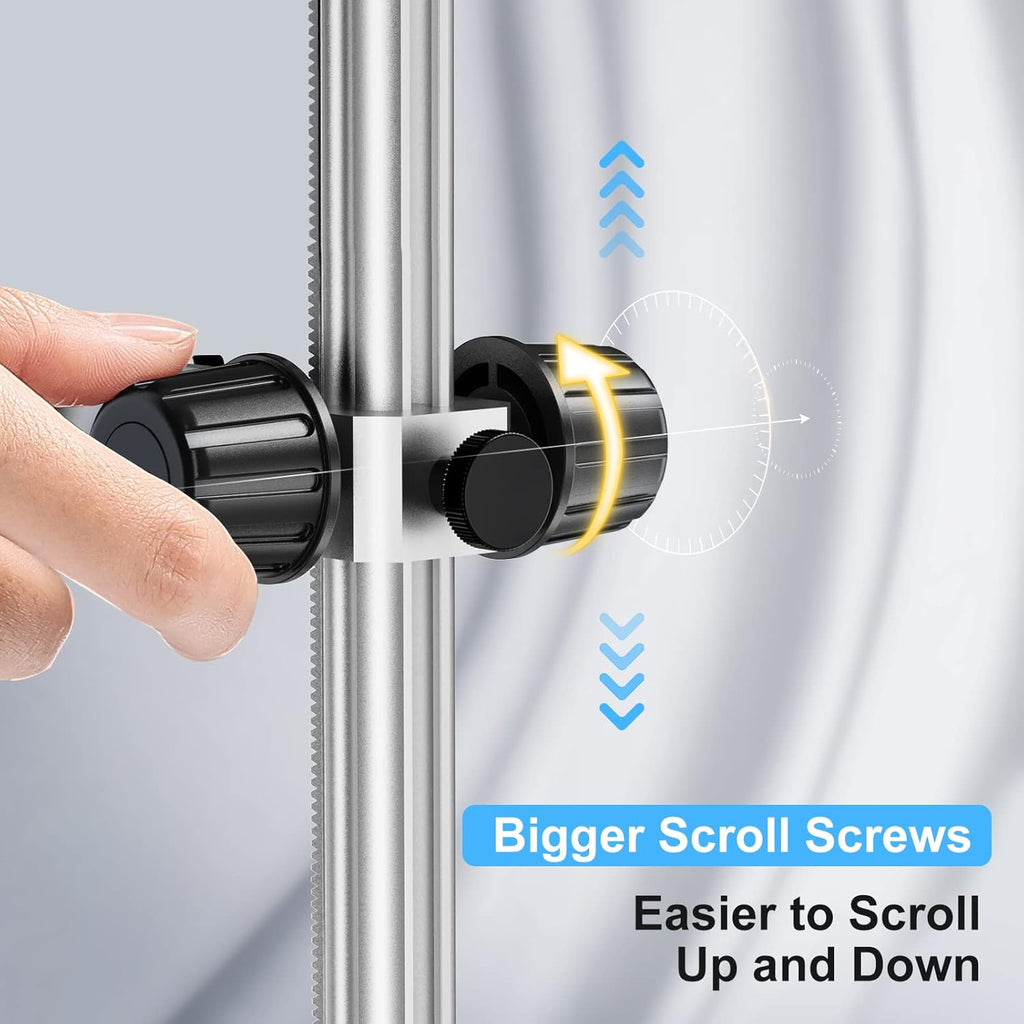 Microscope Base Stand Universal Holder Desktop Support Bracket for Max 1.4 Diameter USB LCD Digital Microscope Magnifier Camera, Aluminum Alloy R6300