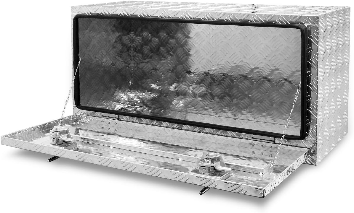 36-Inch Aluminum Truck Underbody Flatbox Pickup Tool Box Storage Lock with Keys J6110