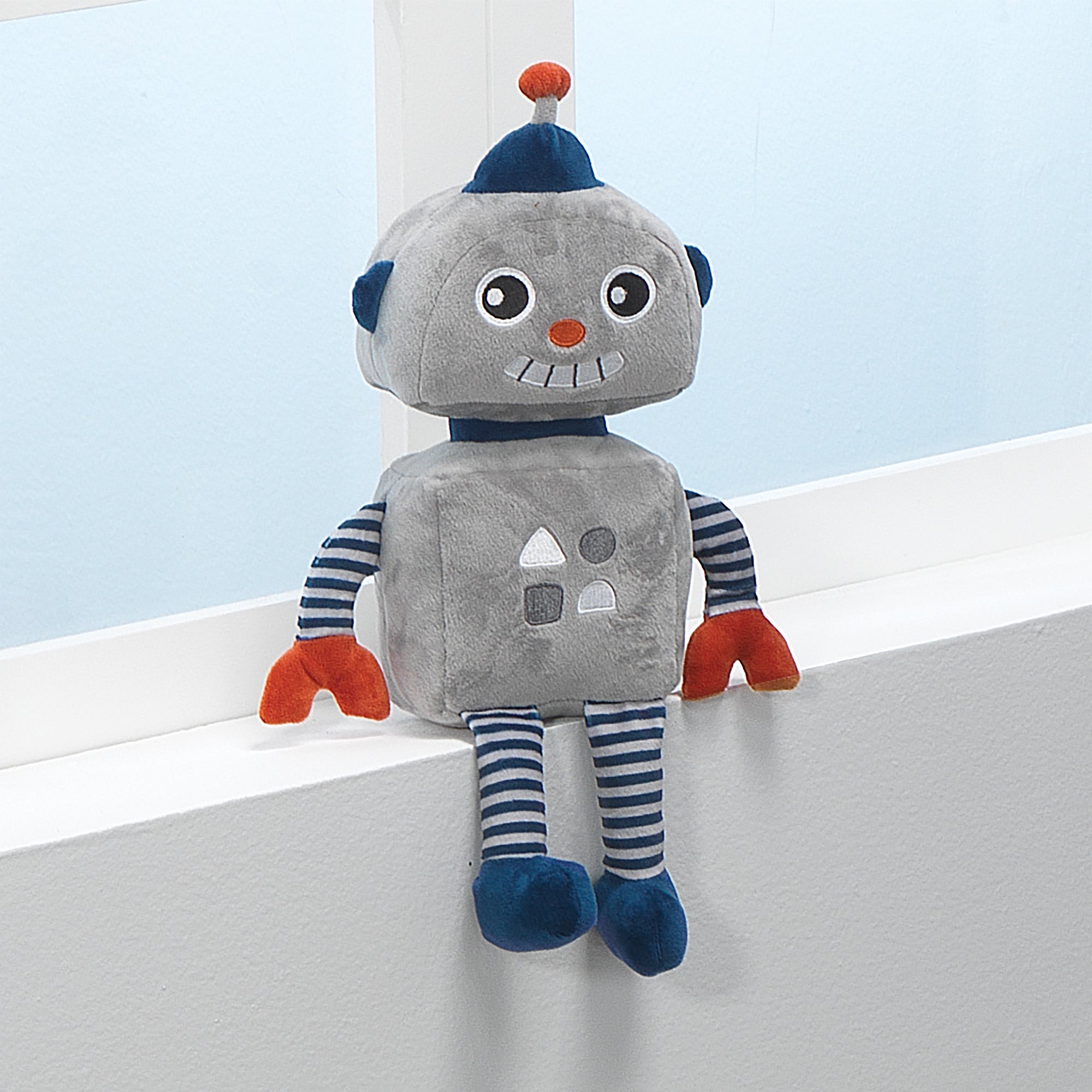 Gray/Blue Plush Stuffed Animal Toy K82777