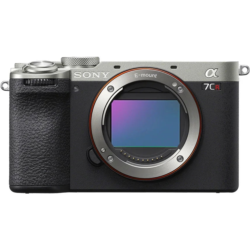 Silver Full Frame Mirrorless Interchangeable Lens Hybrid Camera Body with Photography Bag Case, Extra Battery, Charger, Tripod F787015