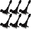 Set of 6 Ignition Coil Pack Compatible with Nissan Altima Maxima Murano Pathfinder Quest Infiniti I35 QX4 Suzuki 3.5L V6 Replacement O6351