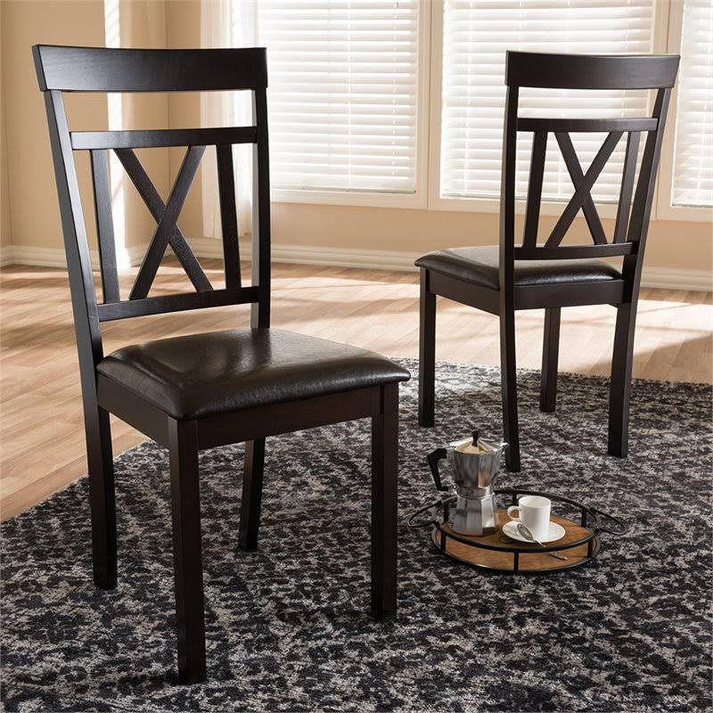 Brown Dining Side Chair (Set of 2) F854