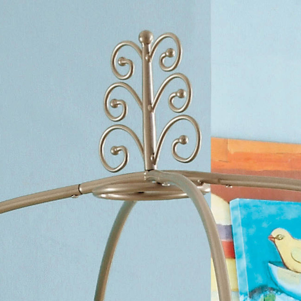 Champagne Metal Bed Twin W838