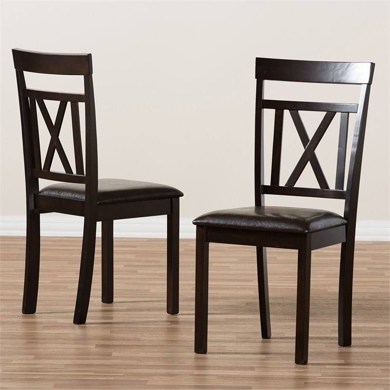 Brown Dining Side Chair (Set of 2) F854