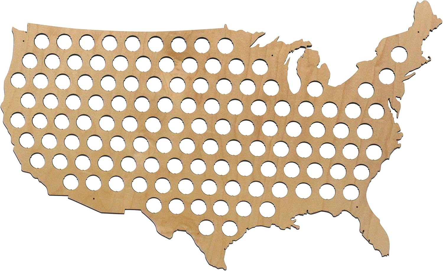 Large Maple Beer Cap Map S364
