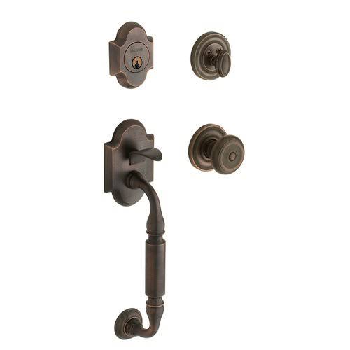 Venetian Bronze Sectional Handleset with Colonial Knob I83956