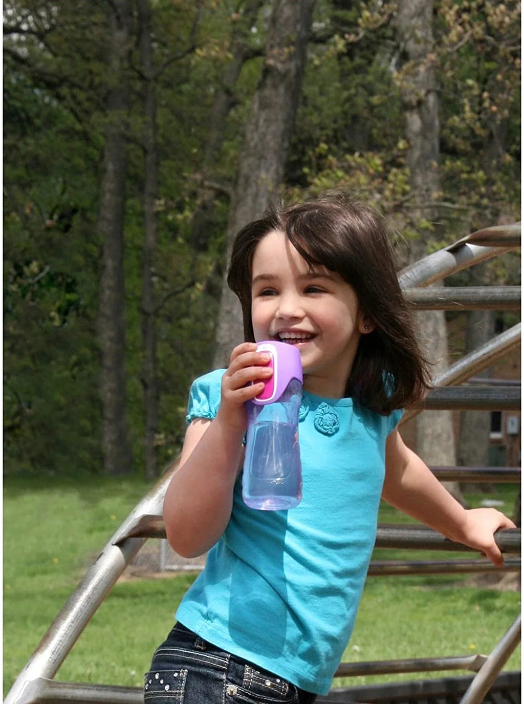 14oz BPA-Free Kids Water Bottle with Spill-Proof Lid G68694