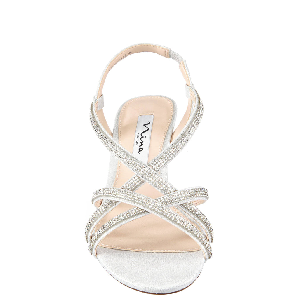 Silver Reflective Suedette S679656
