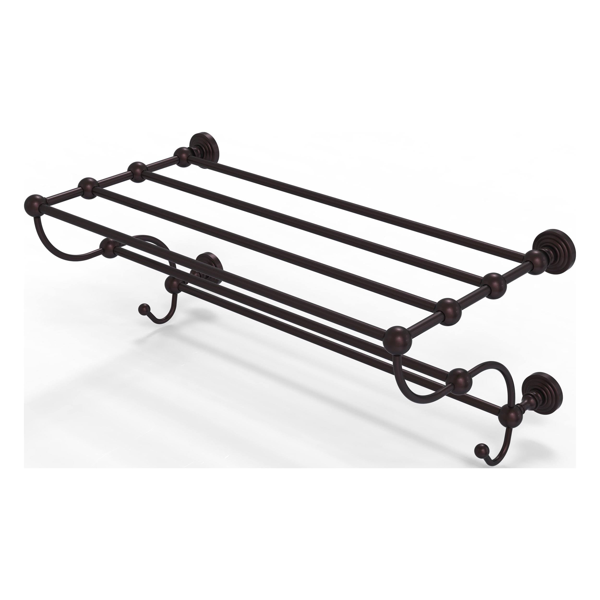 Antique Bronze Train Rack Towel Shelf S599333