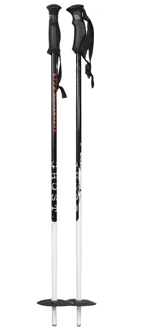 White/Black Alpine Downhill Ski Poles G581
