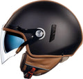 Black-Brown Jet Helmet, Size Xs J3889