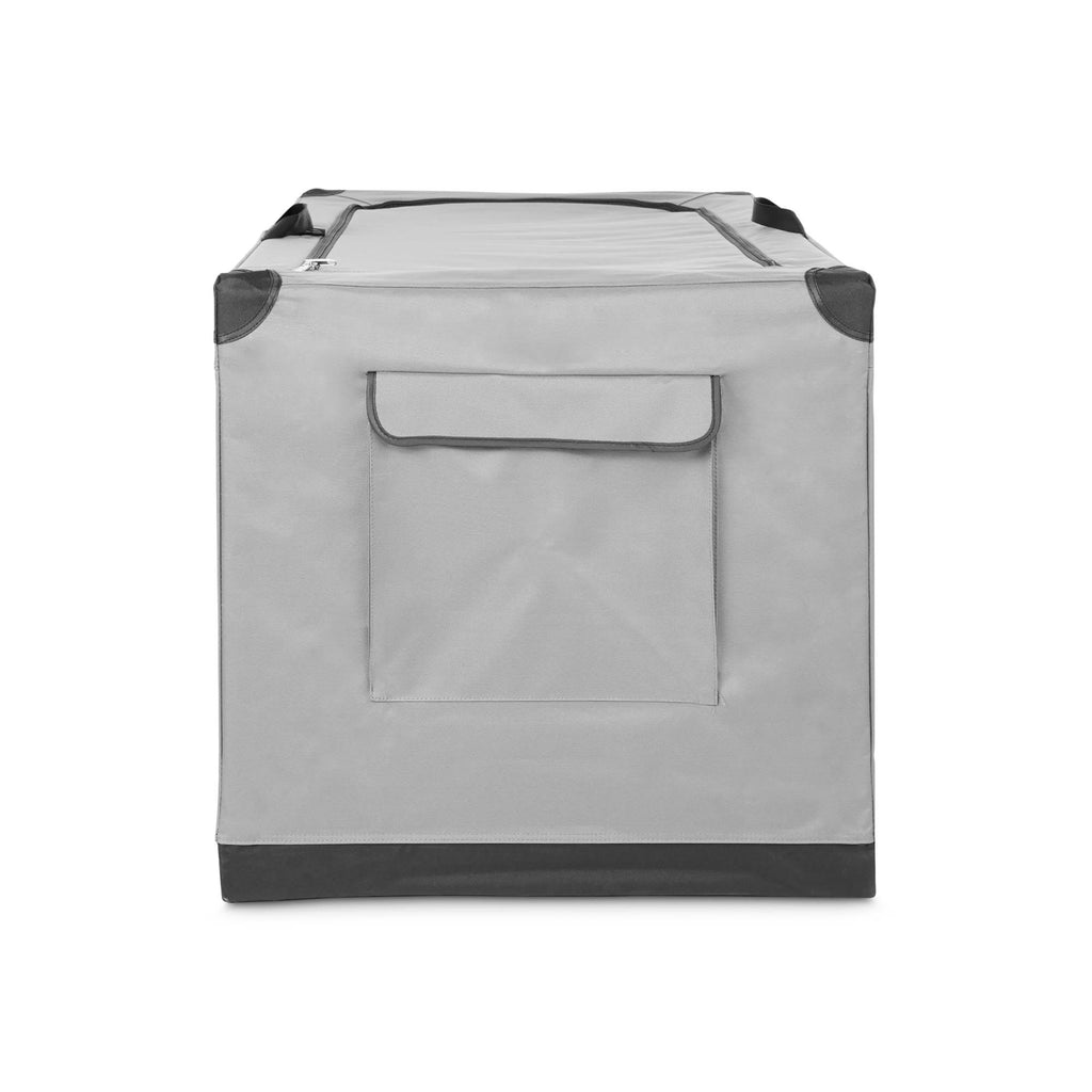 Portable Canvas Dark Grey Dog Crate Y132045