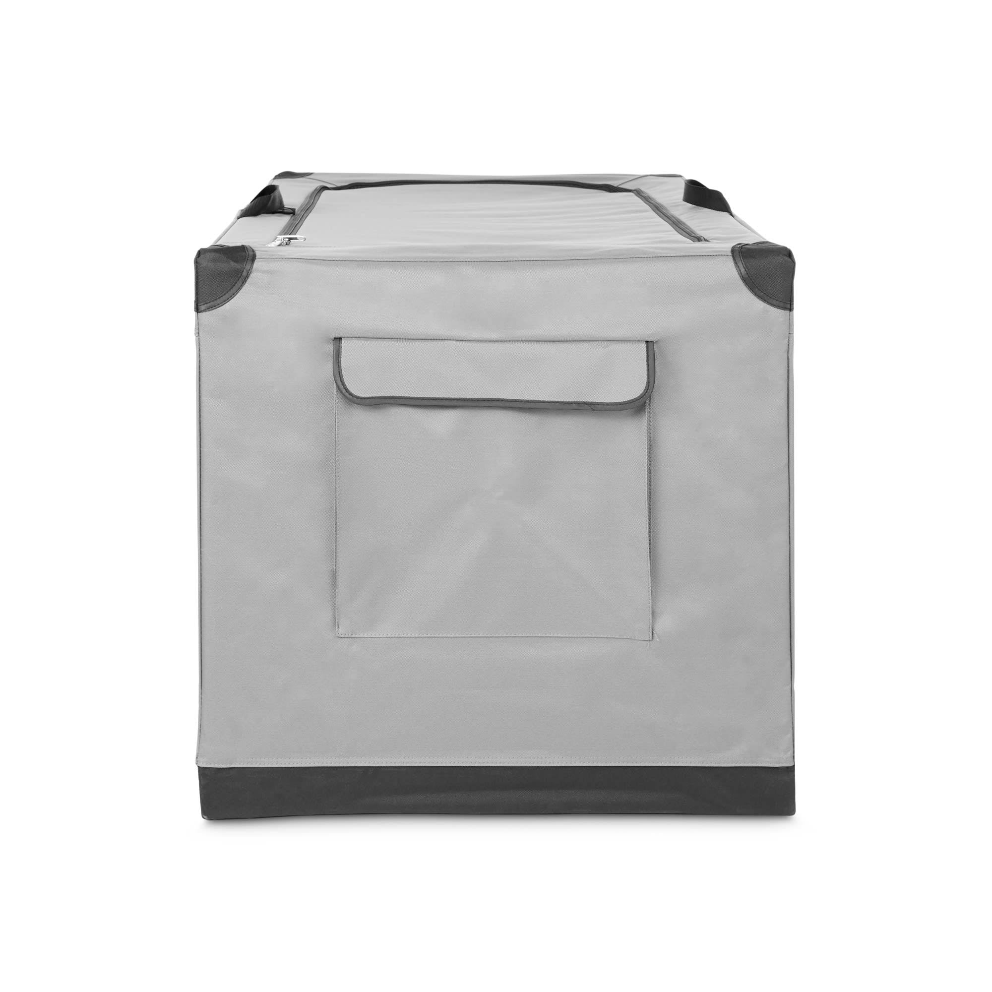 Portable Canvas Dark Grey Dog Crate Y132045