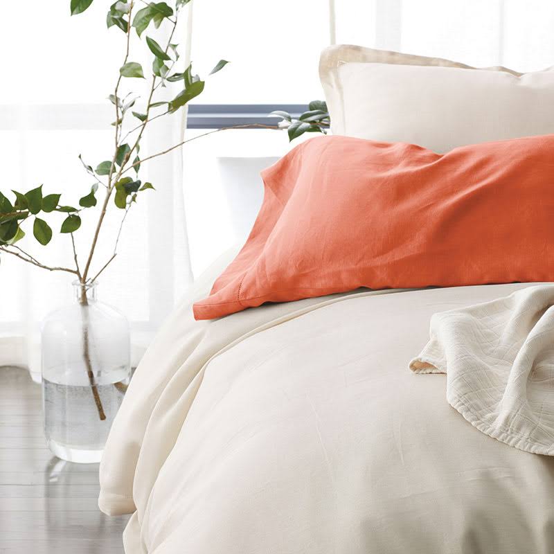 Full Linen Duvet Cover in Gray Q51759