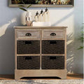 White Washed Rustic Storage Cabinet L677872