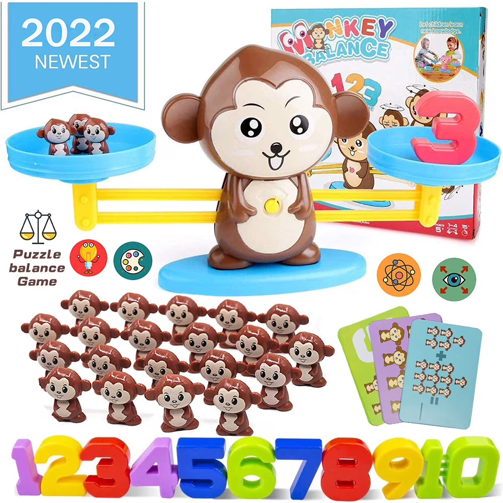 Balance Board Game Math Learning STEM Toy for Kids Ages 3 4 5 6 W365