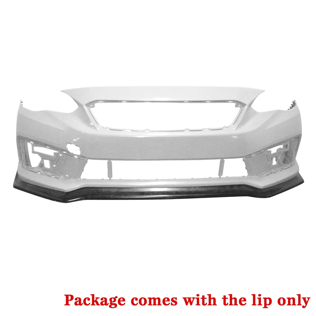 Unpainted Black PU Front Bumper Lip Splitter Z712