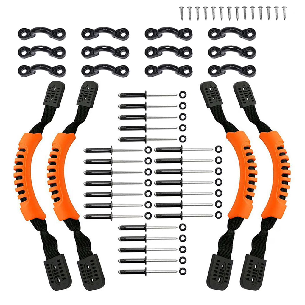 Orange Kayak Carry Handles with Screws Pad Eye K95072