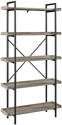 5 Shelf Bookcase in Driftwood E572017