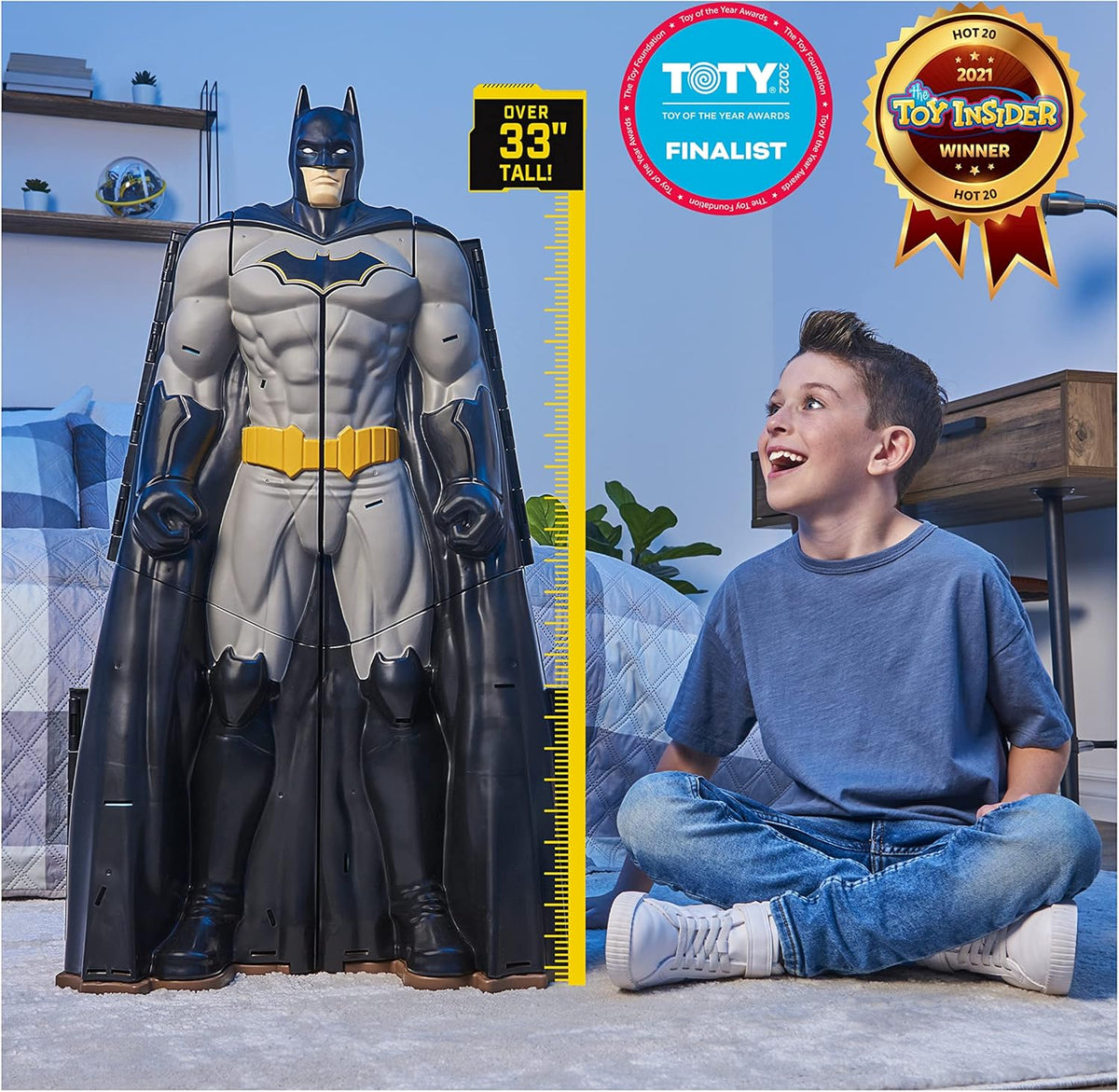 Batman Bat-Tech Batcave Giant Transforming Playset with 4” Batman Figure Y2119