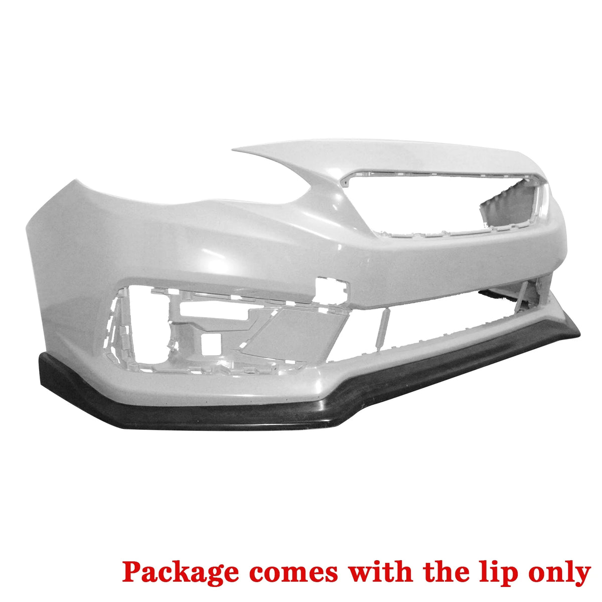 Unpainted Black PU Front Bumper Lip Splitter Z712