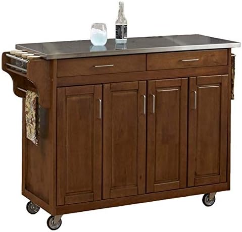 49 Wood Top Kitchen Cart D496