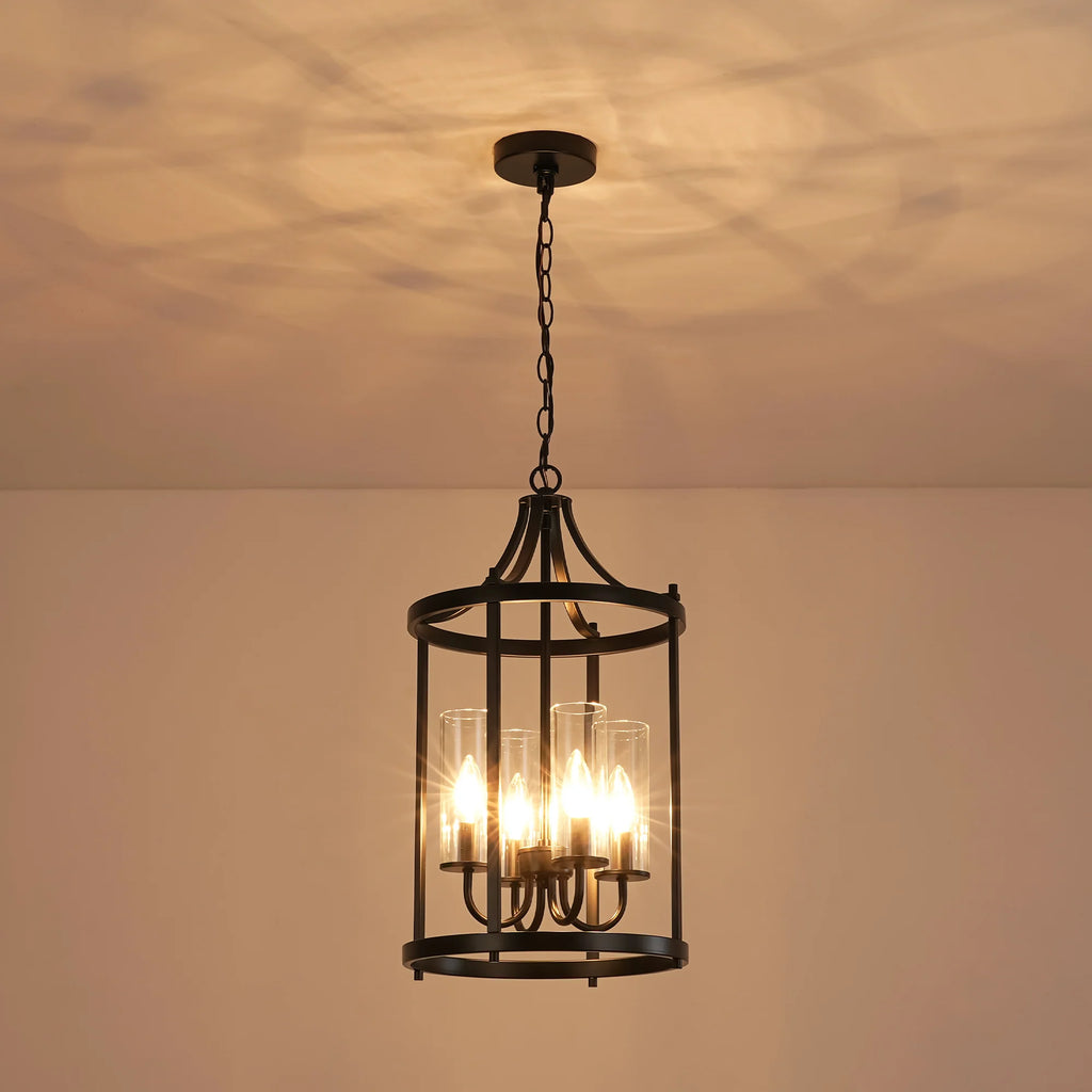 4-Light Rectangle Farmhouse Chandelier U39069