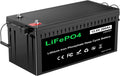 12V 200Ah Plus Lithium Battery, LiFePO4 RV Deep Cycle Rechargeable Battery, Built-in 200A BMS C862