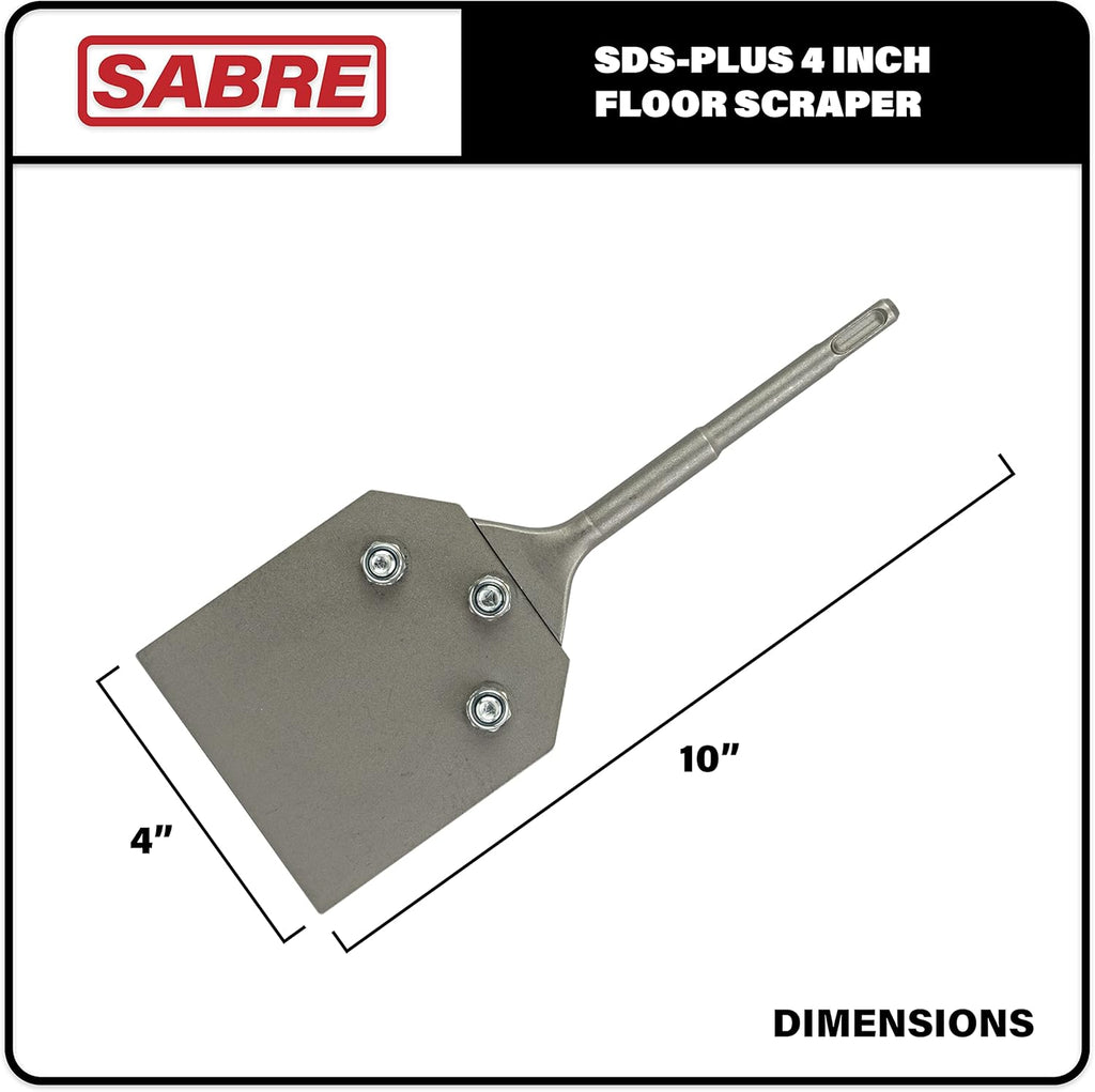 4 Inch SDS Plus Floor Scraper Tool, Pack of 2 E32693