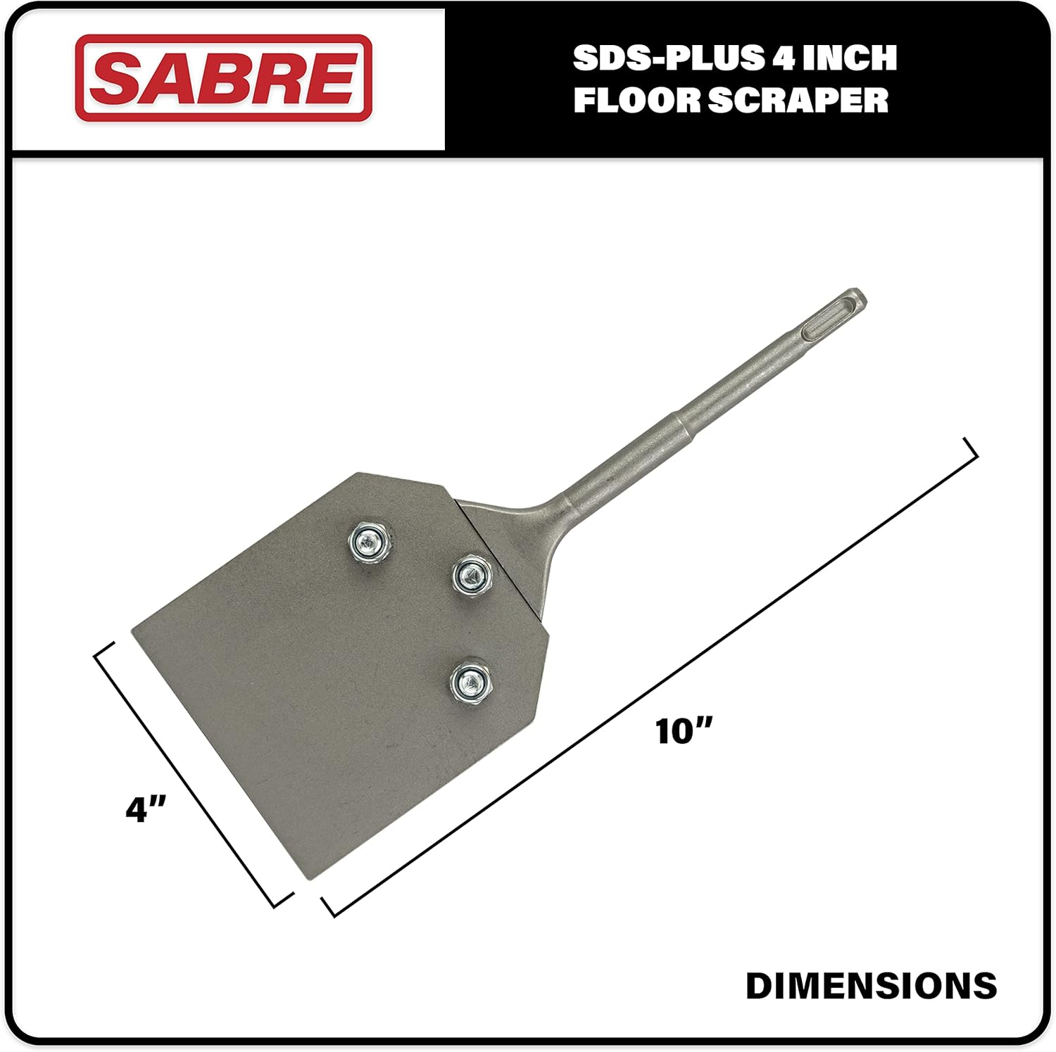 4 Inch SDS Plus Floor Scraper Tool, Pack of 2 E32693