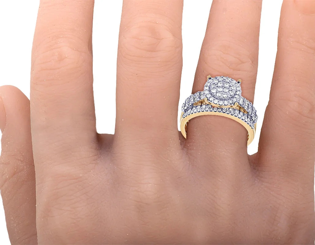 10K Yellow Gold Diamond Engagement Ring Z24351