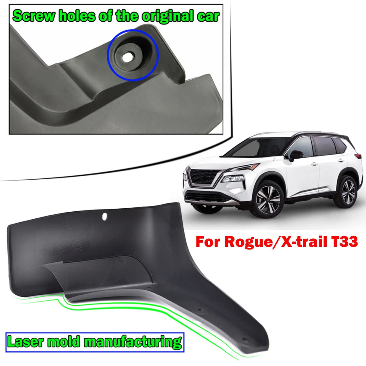 4X Mud Flaps For Nissan Rogue X-Trail 2021 2022 2023 Z4632