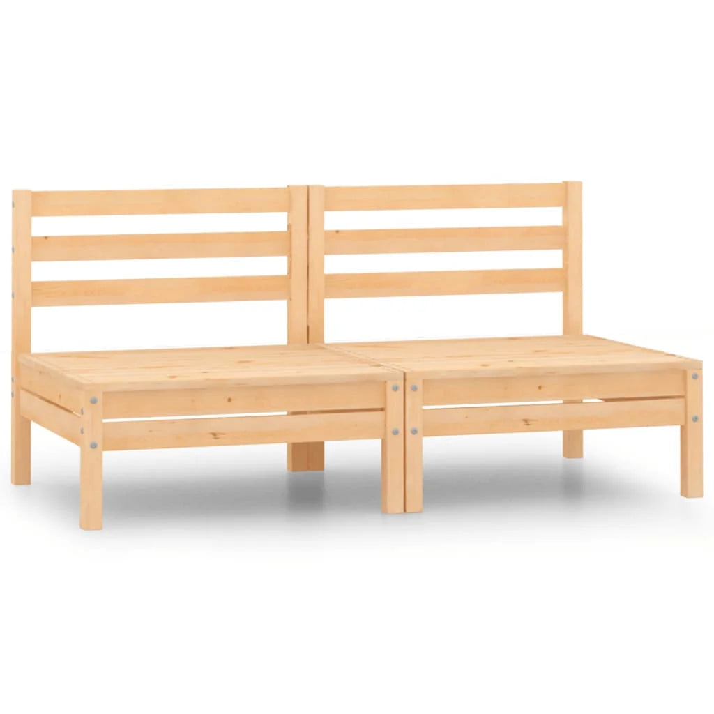 Patio 2-Seater Sofa Solid Pinewood D331986