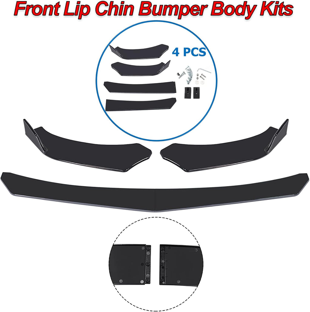 Universal Front Bumper Lip Chin Spoiler PP Pack of 2 H84313