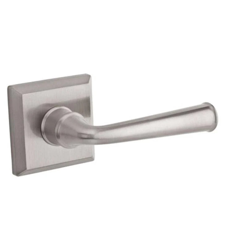 Matte Brass and Black Privacy Lever with Square Rose M564