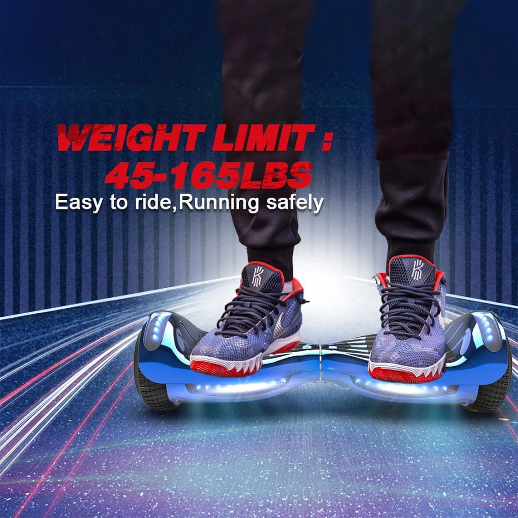 Chrome Turquoise Self Balancing Electric Scooter U85903