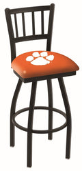 Orange Jail Back High Top Swivel Bar Stool Seat Chair Q862503