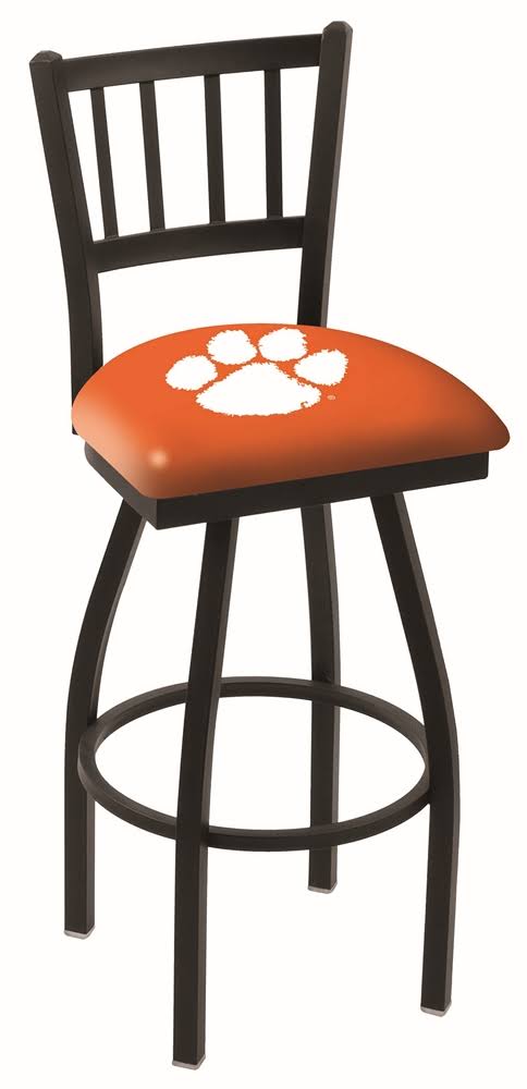 Orange Jail Back High Top Swivel Bar Stool Seat Chair Q862503