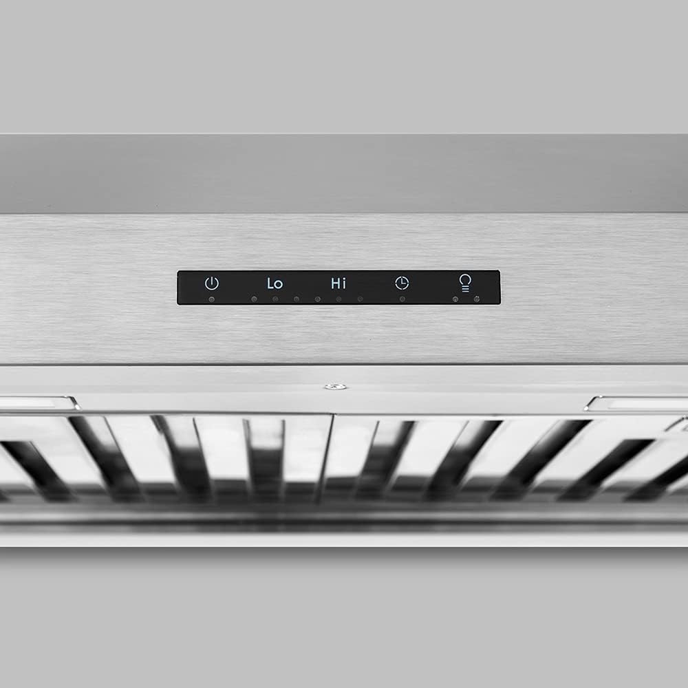 Under Cabinet Range Hood, 850 CFM, Stainless Steel, 3 Fan Speeds N24097