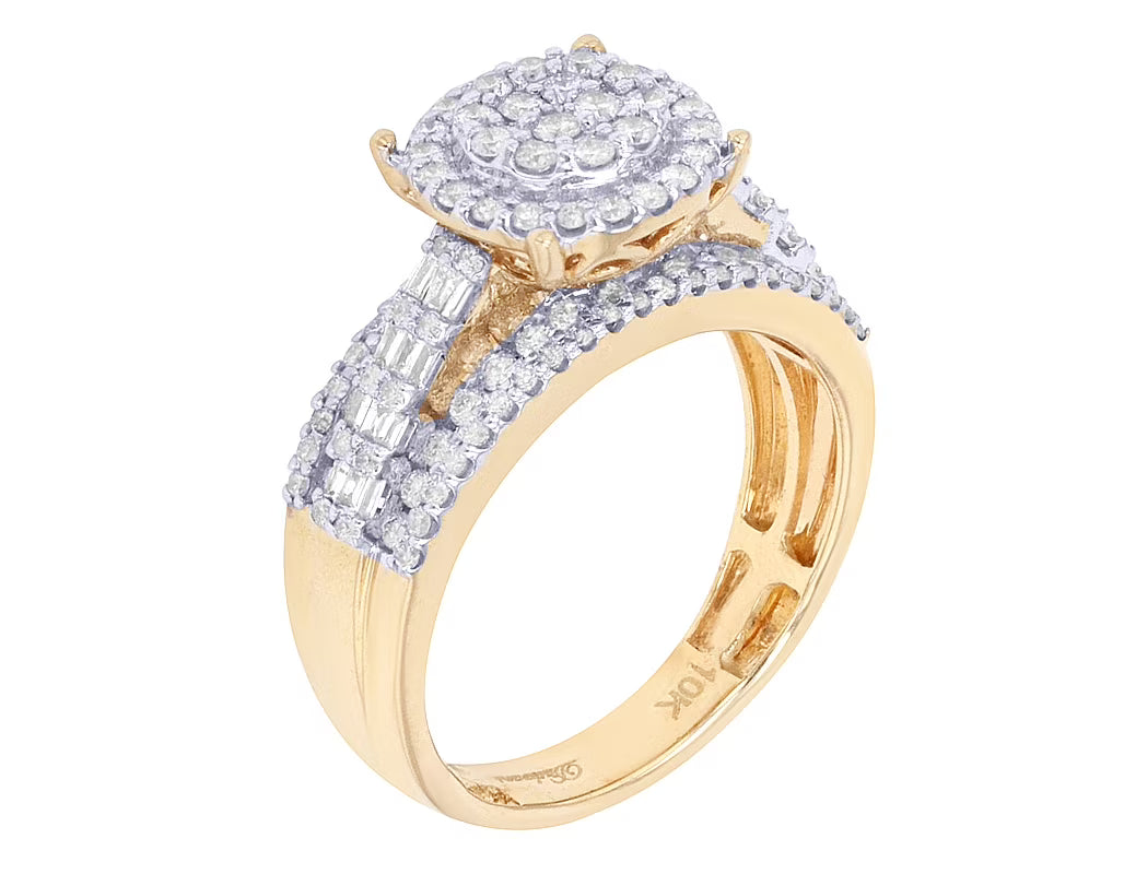 10K Yellow Gold Diamond Engagement Ring Z24351