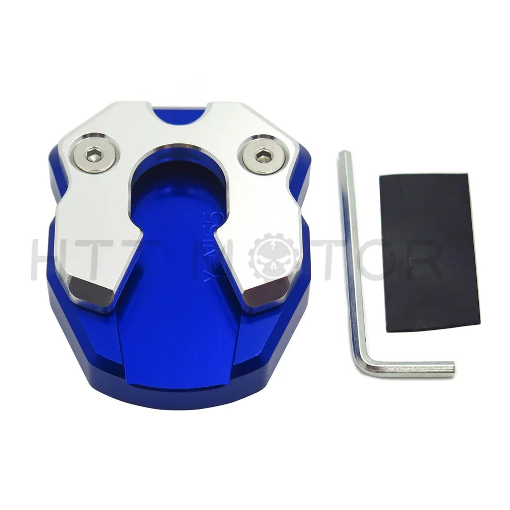 Blue CNC Sidestand Foot Plate Kickstand Pad for Yamaha Nmax155 O674