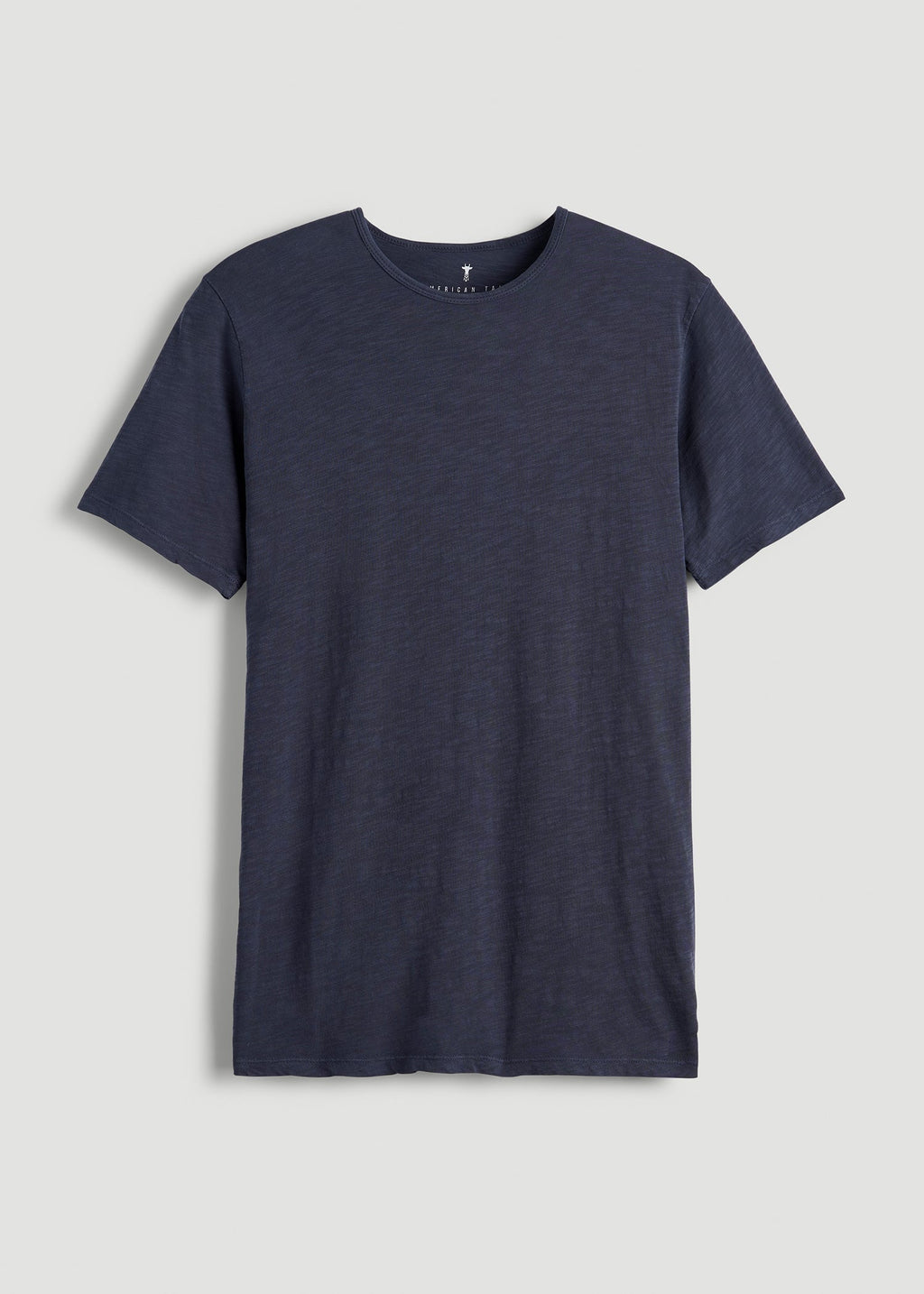 REGULAR-FIT Slub Tee for Tall Men in Navy