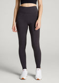 Cotton Leggings for Tall Women in Shadow Grey Mix