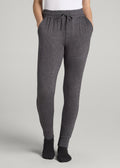 Cozy Lounge Joggers for Tall Women in Charcoal Mix