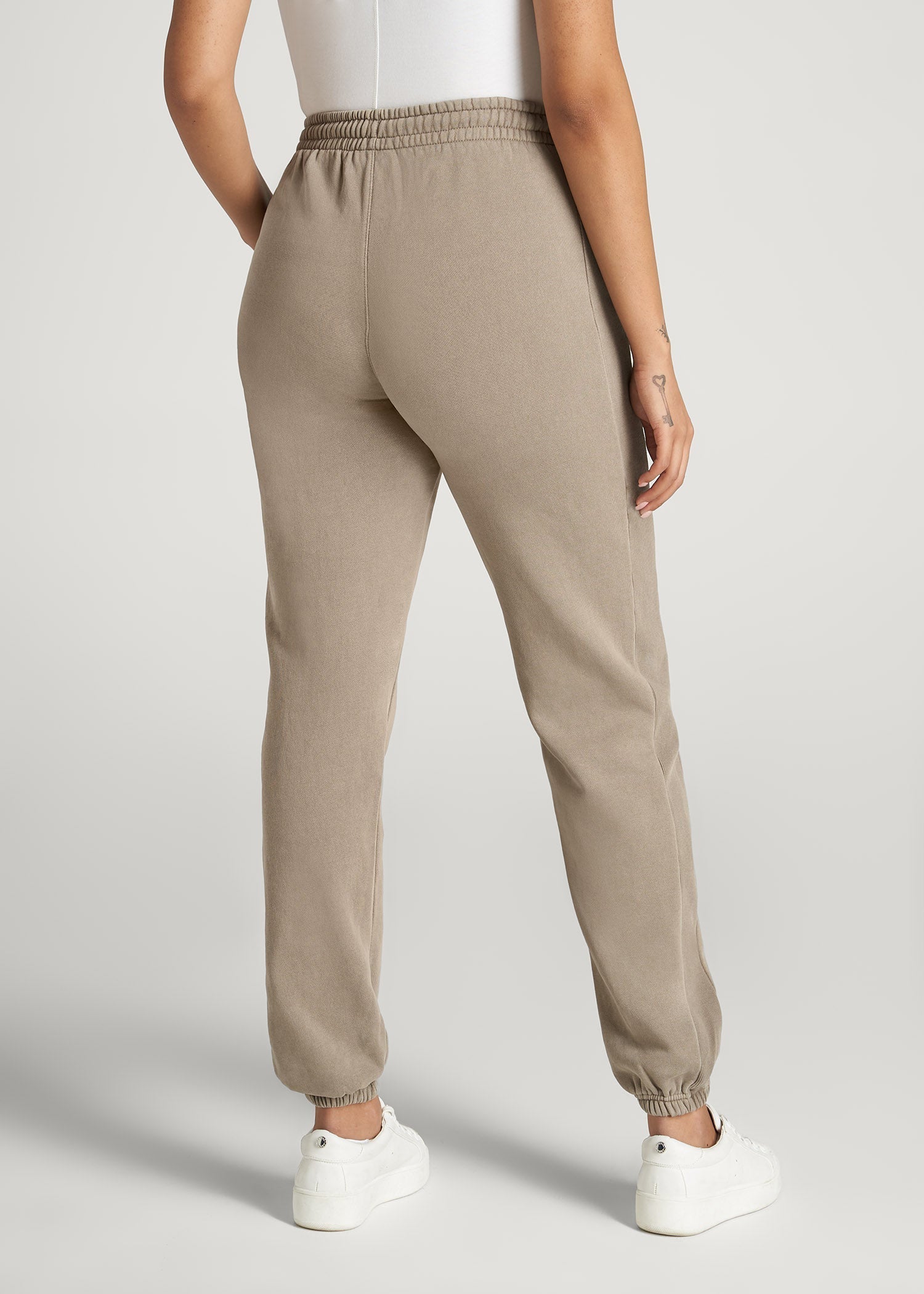 Wearever Fleece Regular Fit Sweatpants for Tall Women in Khaki
