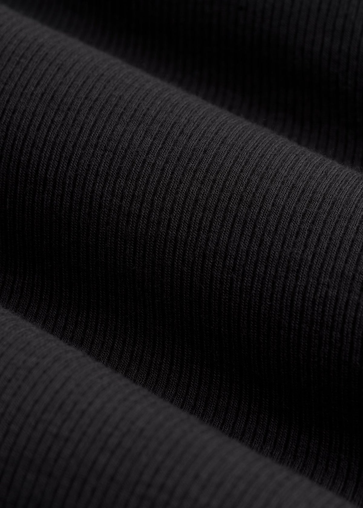 FITTED Ribbed Long Sleeve Tee for Tall Women in Black