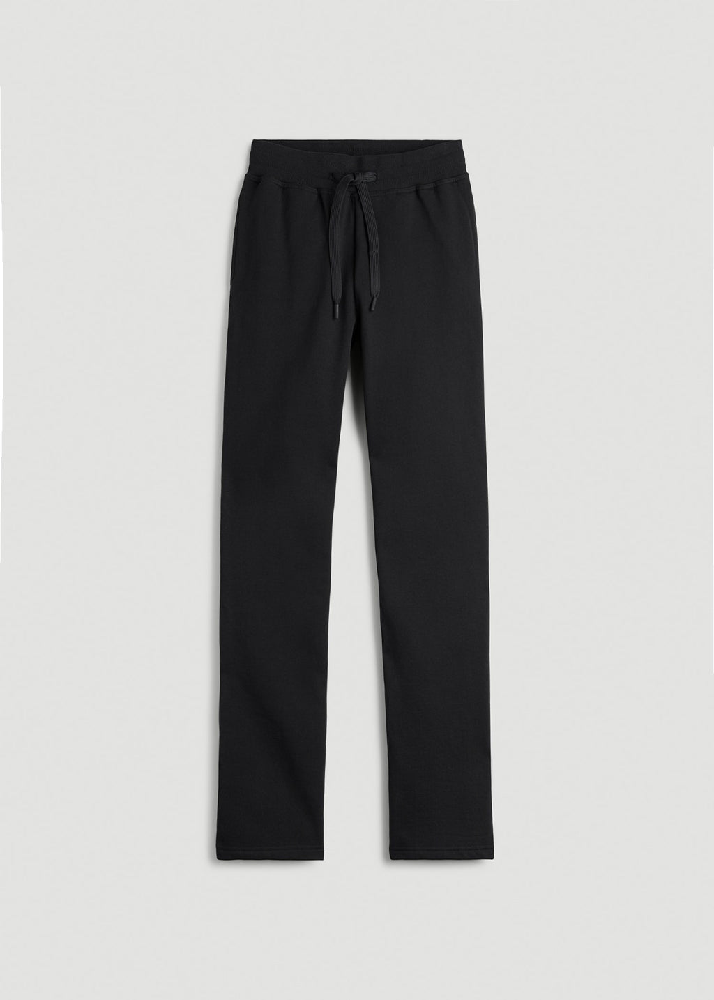 Wearever Fleece Open-Bottom Sweatpants for Tall Women in Black