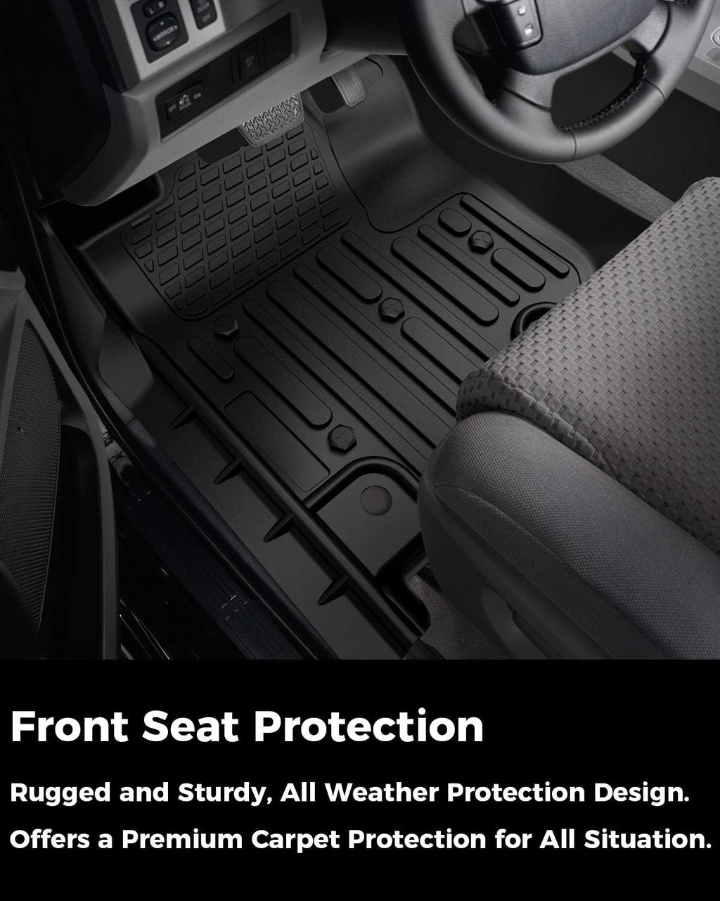 Black All-Weather Floor Liners for Toyota 4Runner and Lexus GX460 L71856