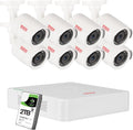8 Channel 5MP Security Camera System with 2TB HDD and 8 Bullet Cameras U37810