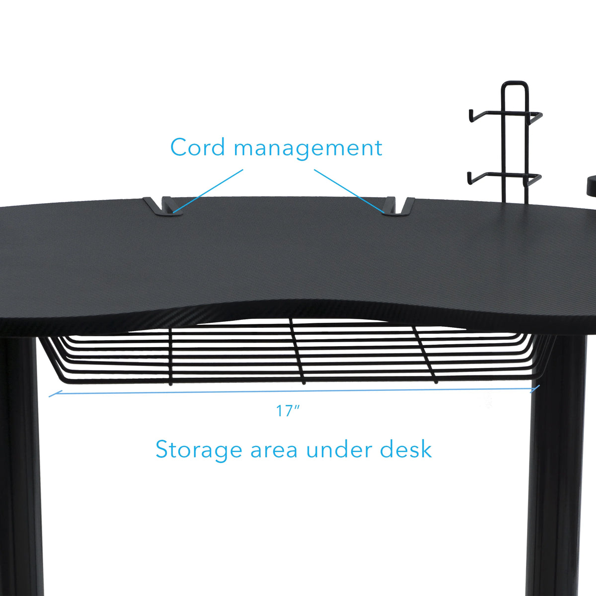 Black Gaming Desk P3728